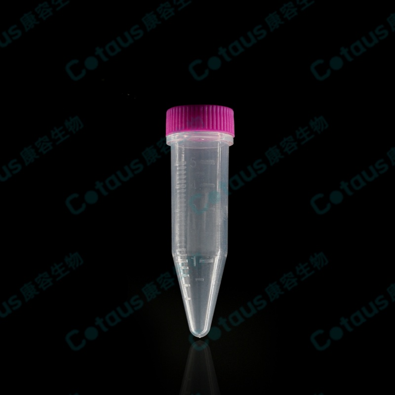 Tube à microcentrifugeuse de 5 ml avec bouchon à vis